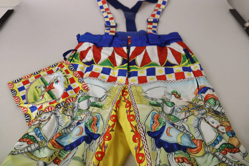 Dolce & Gabbana Multicolor Printed Snow Trouser Pants - IT40|S - Snow Pants & Suits