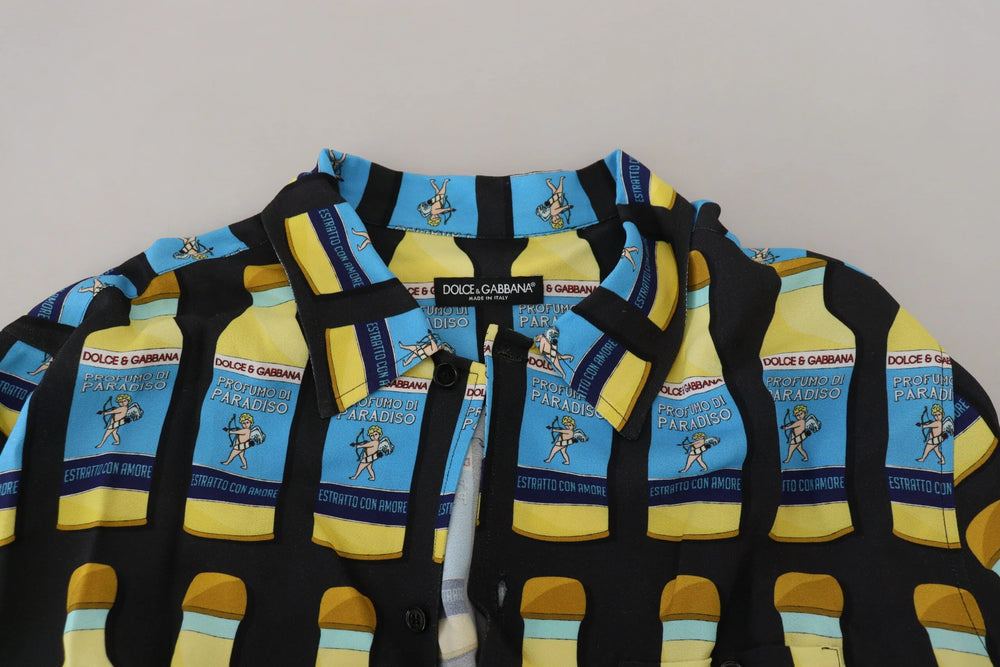 Dolce & Gabbana Multicolor Printed Viscose Casual Shirt - Shirts