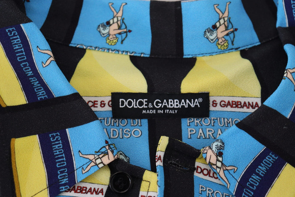 Dolce & Gabbana Multicolor Printed Viscose Casual Shirt - Shirts