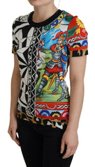 Dolce & Gabbana Multicolor Printed Women Exclusive Shirt Top - IT36|XXS - T-Shirts