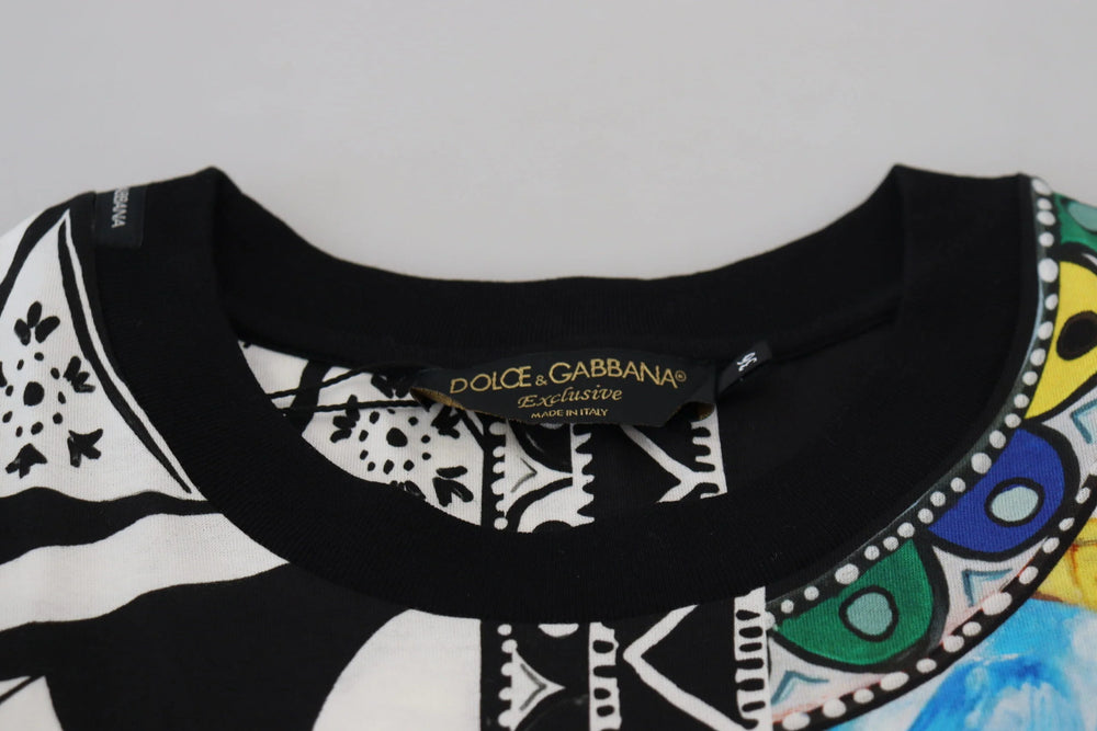 Dolce & Gabbana Multicolor Printed Women Exclusive Shirt Top - IT36|XXS - T-Shirts