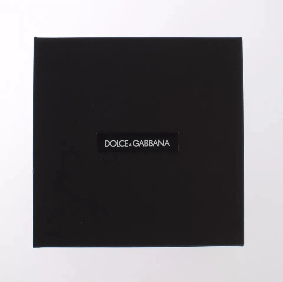 Dolce & Gabbana Multicolor Raffia Leather Clasp Finder Chain Keyring - Keychains