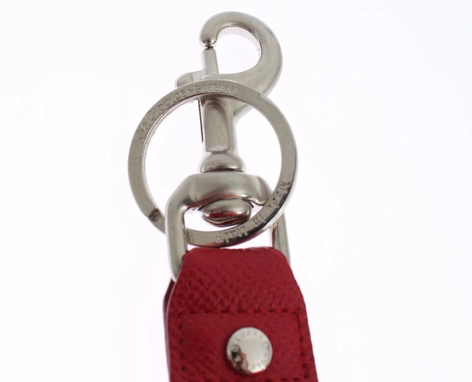 Dolce & Gabbana Multicolor Raffia Leather Clasp Finder Chain Keyring - Keychains