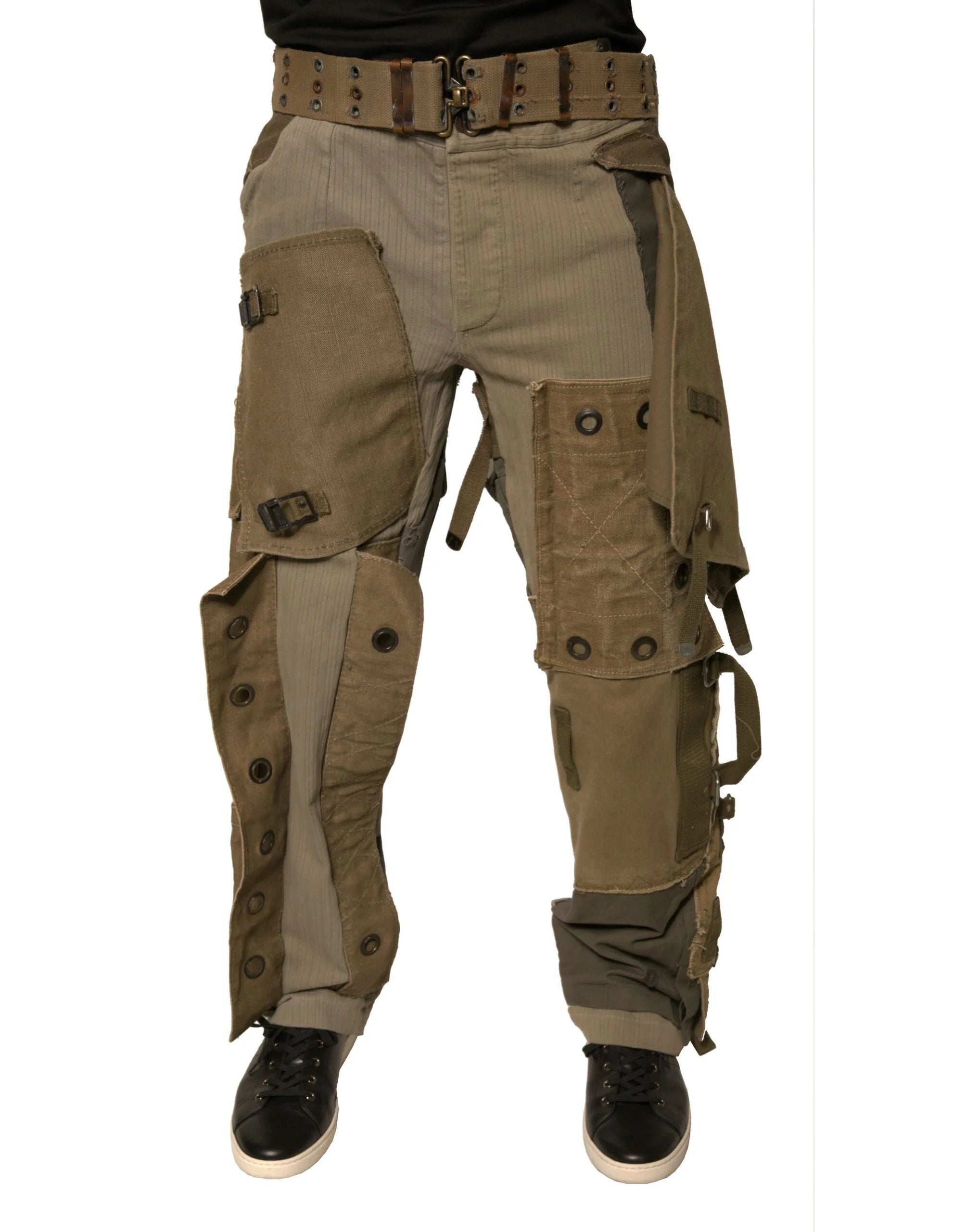 Dolce & Gabbana Multicolor Reconstructed Flight Cargo Pants - IT48 | M - Cargo Pants