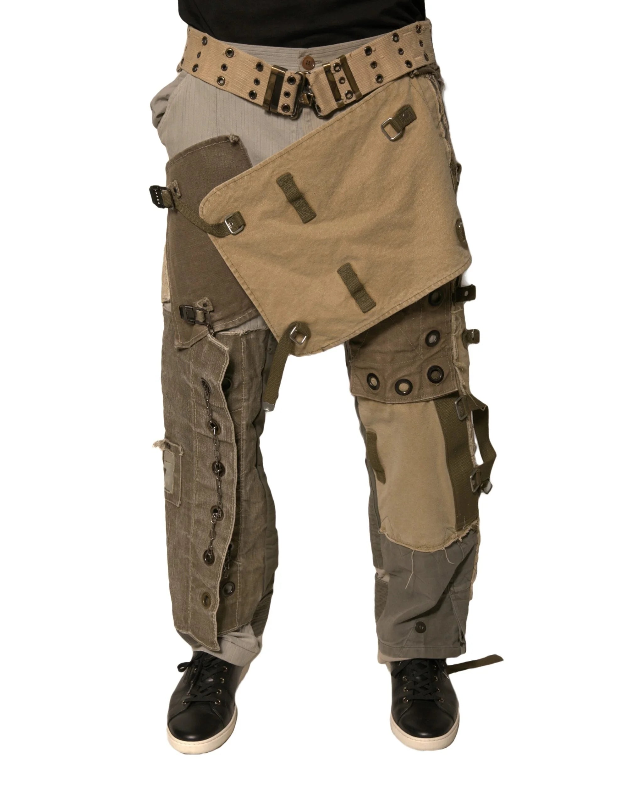 Dolce & Gabbana Multicolor Reconstructed Flight Cargo Pants - IT48 | M - Cargo Pants