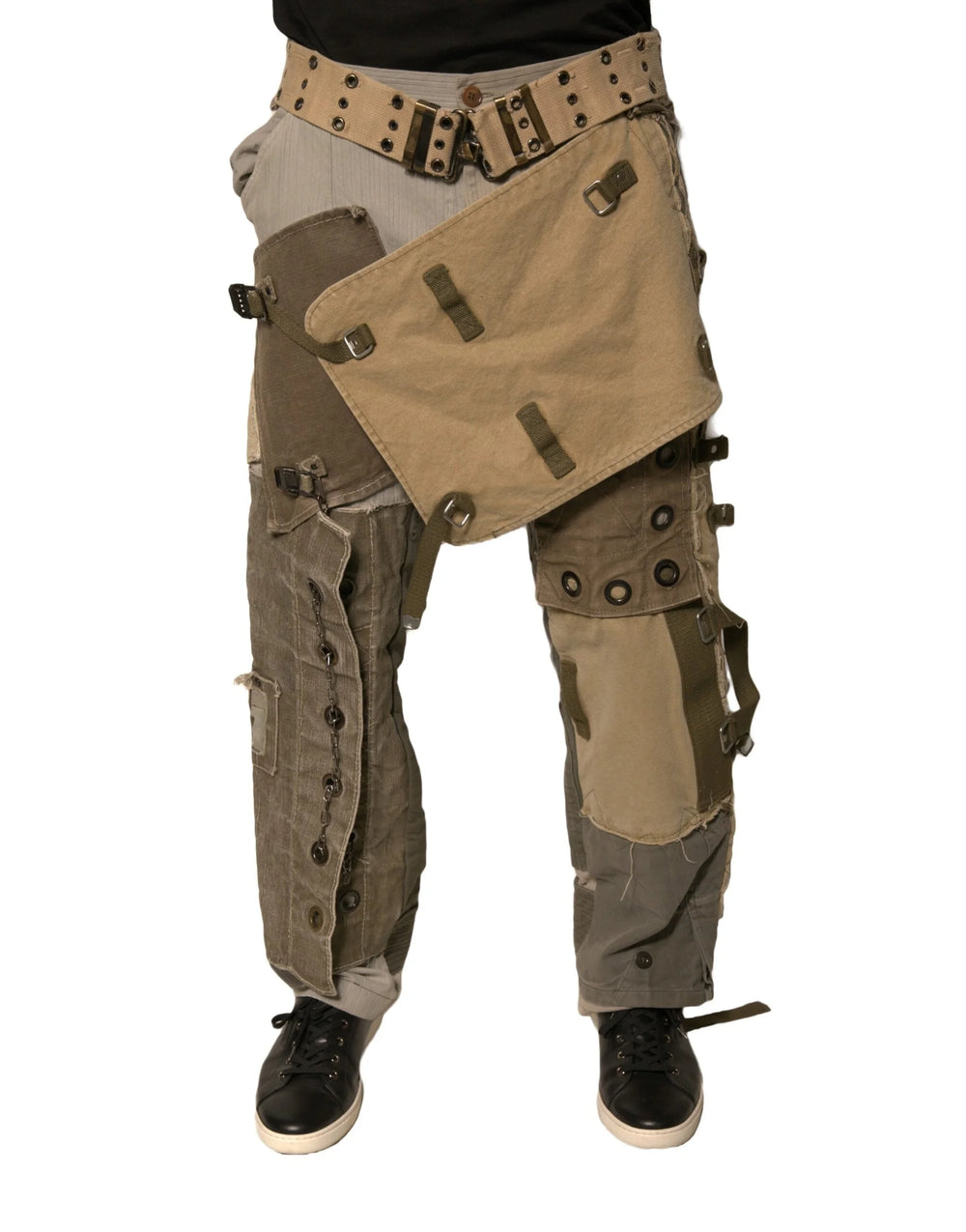 Dolce & Gabbana Multicolor Reconstructed Flight Cargo Pants - IT48 | M - Cargo Pants