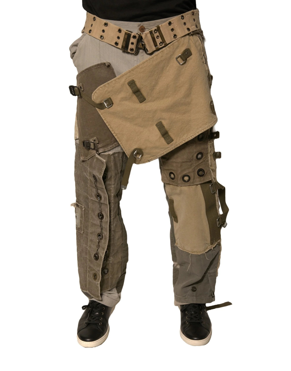 Dolce & Gabbana Multicolor Reconstructed Flight Cargo Pants - IT48 | M - Cargo Pants