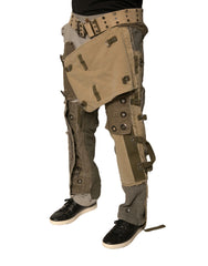 Dolce & Gabbana Multicolor Reconstructed Flight Cargo Pants - IT48 | M - Cargo Pants