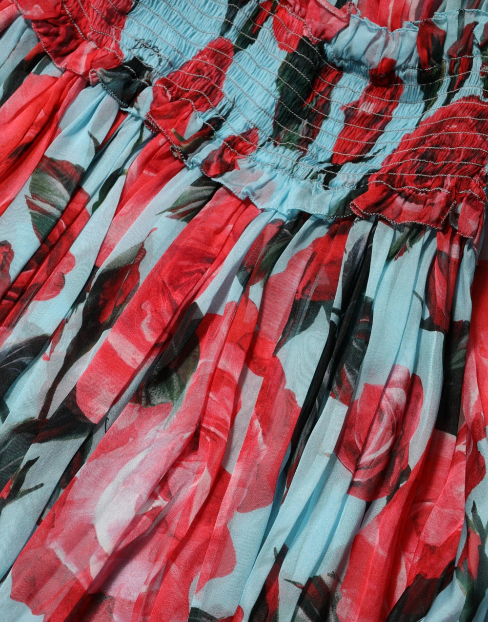 Dolce & Gabbana Multicolor Romantic Floral Silk Chiffon Dress - Dresses