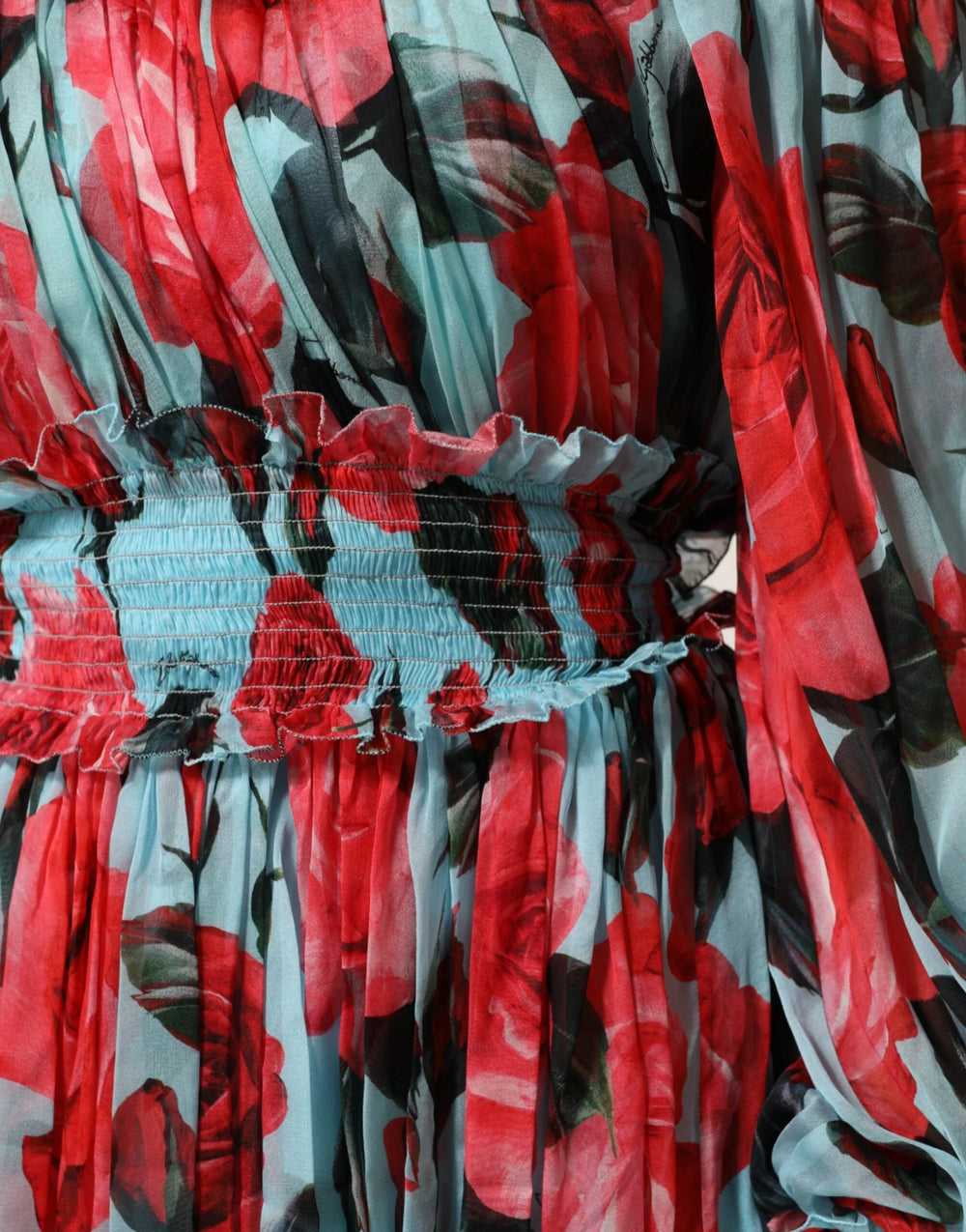 Dolce & Gabbana Multicolor Romantic Floral Silk Chiffon Dress - Dresses