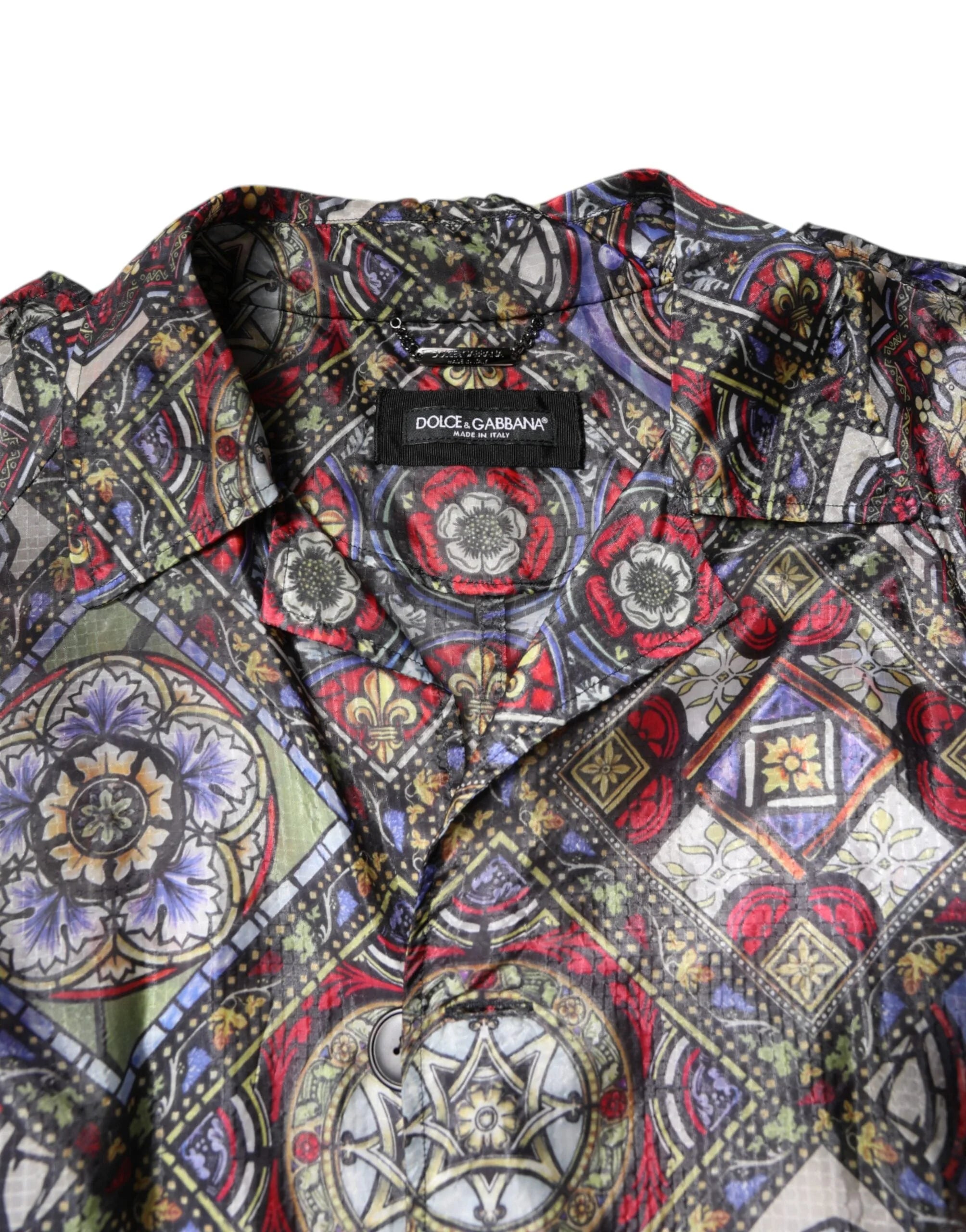 Dolce & Gabbana Multicolor Royal Bee Crown Trench Coat Jacket - IT48 | M - Trench Coats