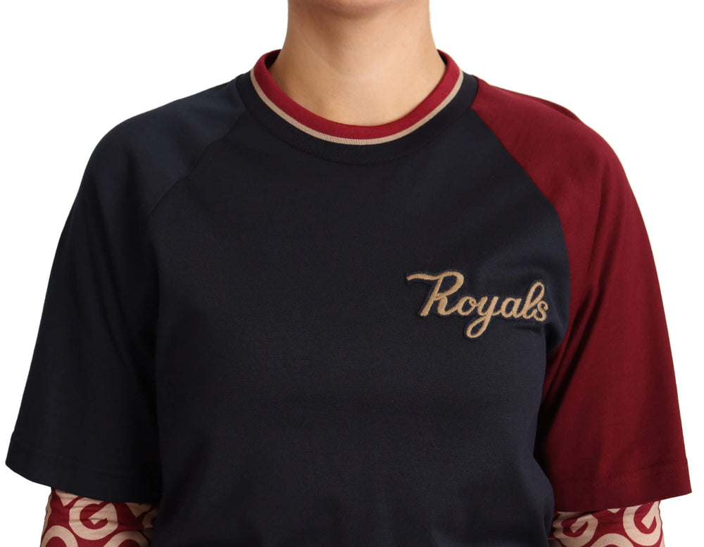 Dolce & Gabbana Multicolor Royals Crewneck Pullover Sweater - IT40|S - Sweaters