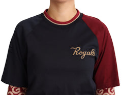 Dolce & Gabbana Multicolor Royals Crewneck Pullover Sweater - IT40|S - Sweaters