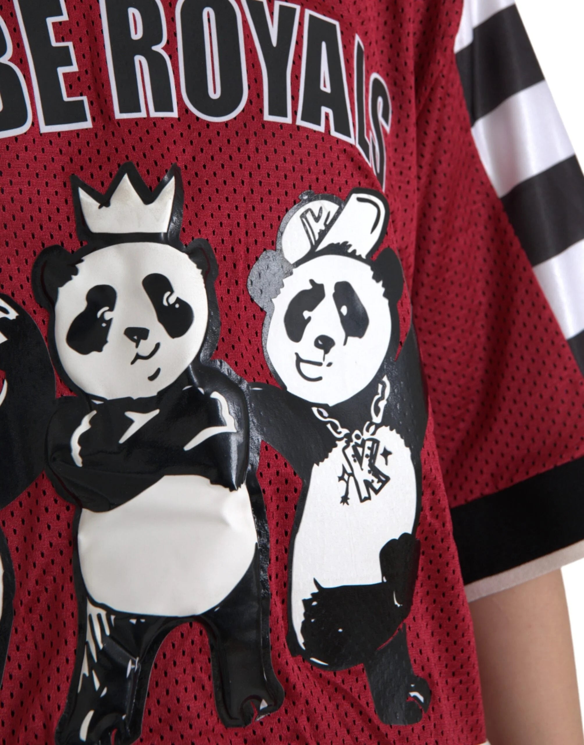 Dolce & Gabbana Multicolor Royals Panda Oversized T-shirt - IT46 | S - T-Shirts