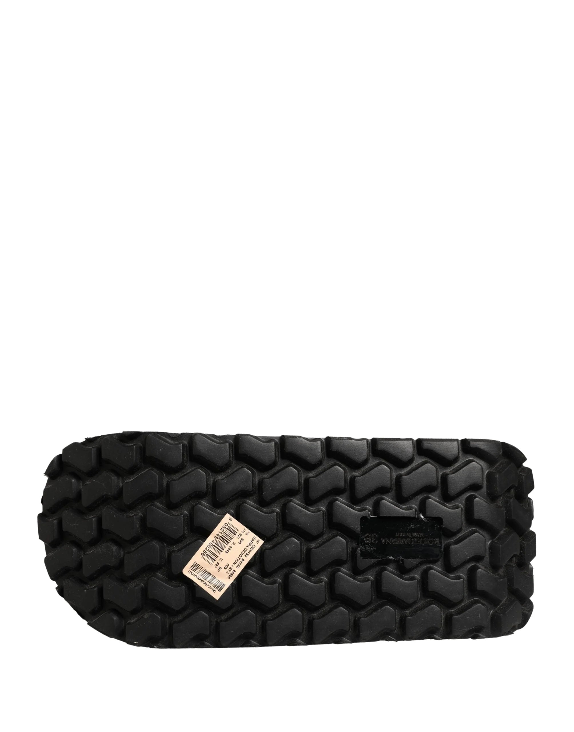 Dolce & Gabbana Multicolor Rubber Chunky Flip Flop Shoes - EU39/US8.5 - Sandals