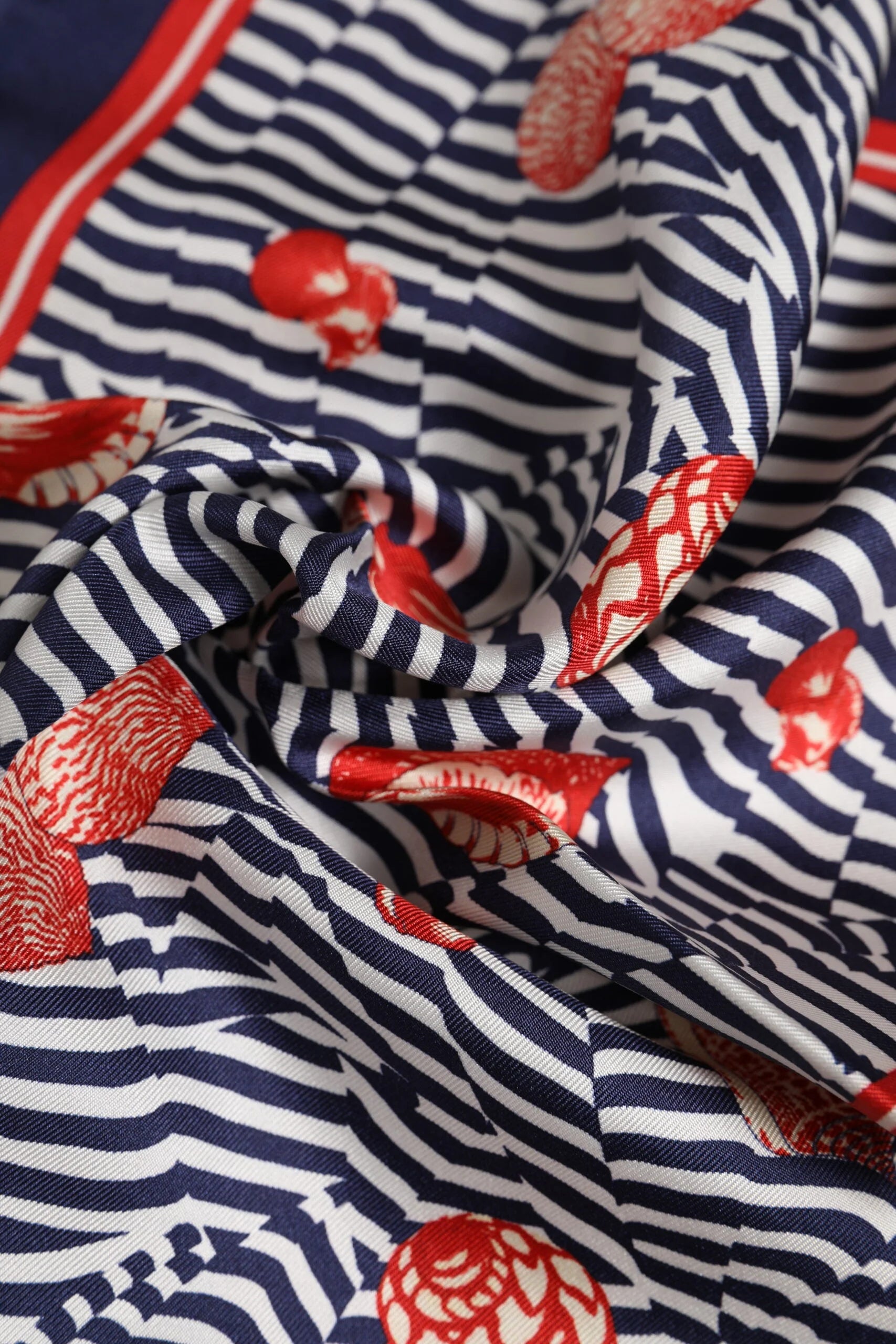 Dolce & Gabbana Multicolor Seashells Square Men Foulard Scarf - Scarves & Shawls