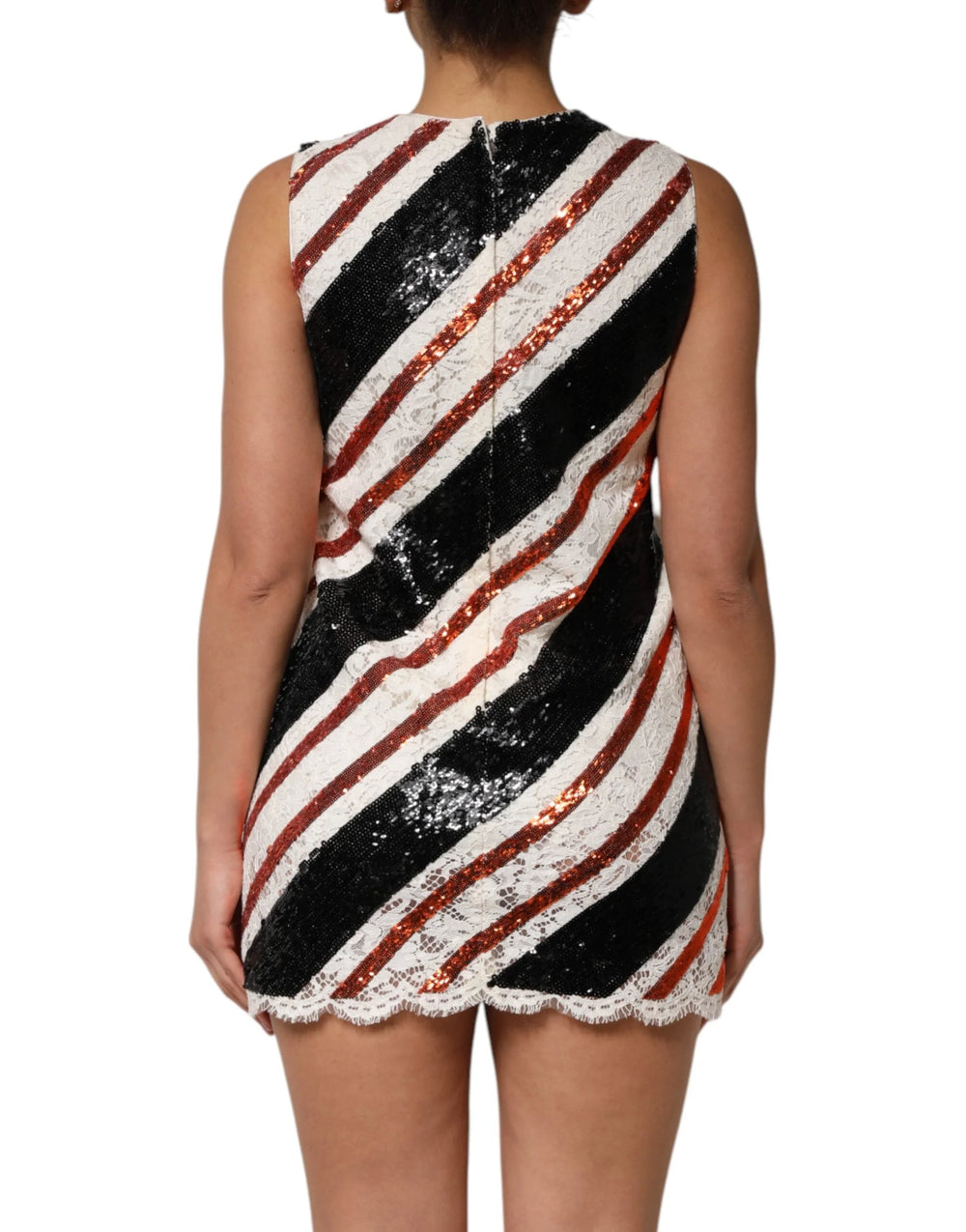 Dolce & Gabbana Multicolor Sequin Embellished Shift Dress - IT36|XXS - Dresses