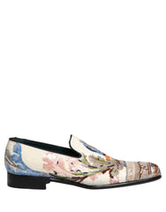 Dolce & Gabbana Multicolor Sequin Embroidered Loafers Shoes - EU44/US11