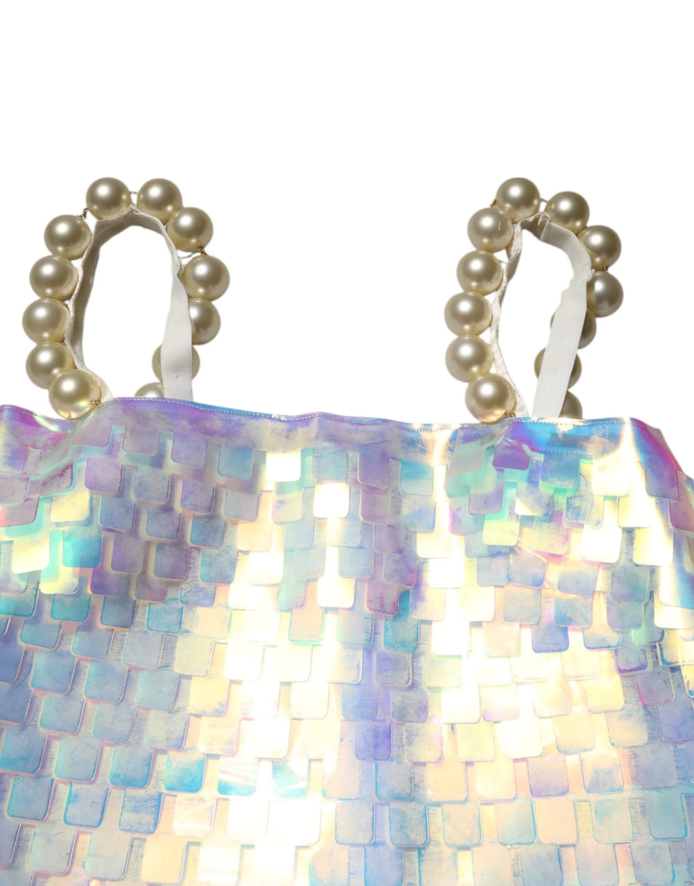 Dolce & Gabbana Multicolor Sequin Holographic Mini Dress - IT40|S - Dresses