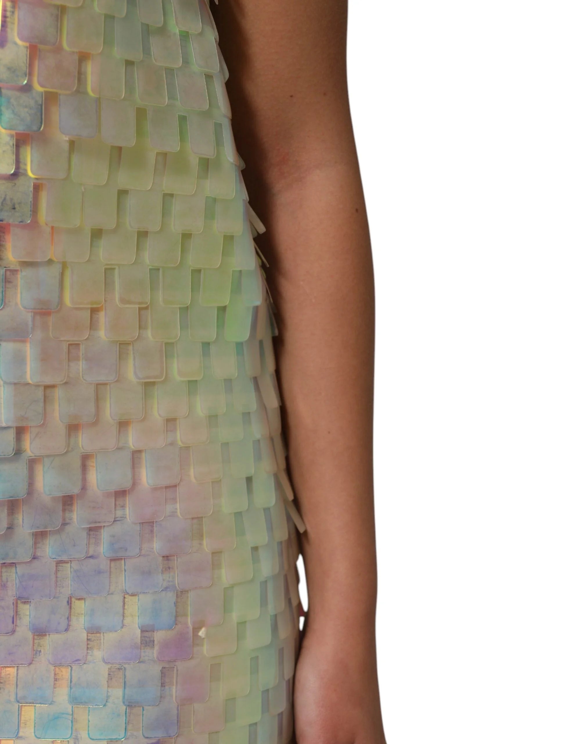 Dolce & Gabbana Multicolor Sequin Holographic Mini Dress - IT40|S - Dresses