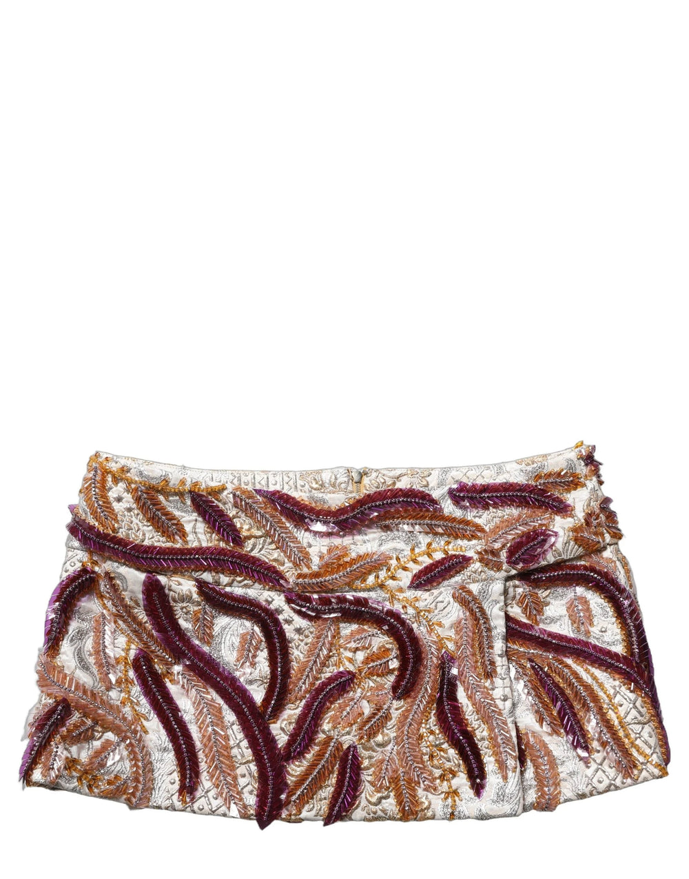 Dolce & Gabbana Multicolor Sequin MidWaist A-line Mini Skirt - IT40|S
