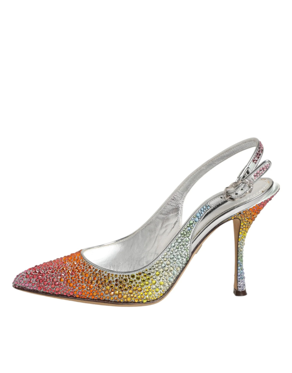 Dolce & Gabbana Multicolor Sequin Slingback Pumps Shoes - Heels
