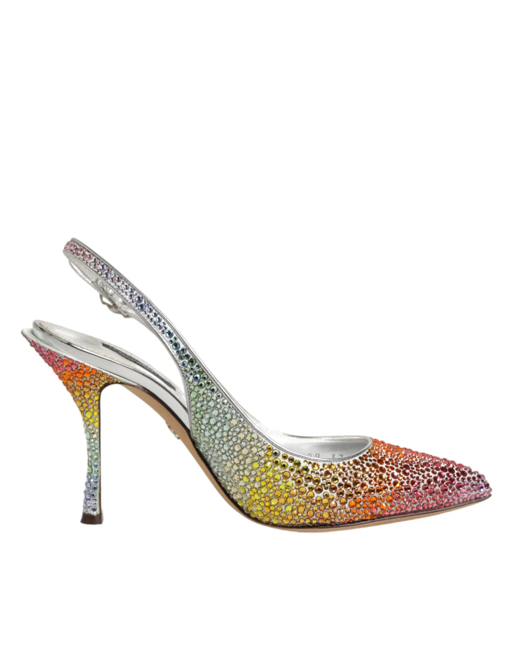 Dolce & Gabbana Multicolor Sequin Slingback Pumps Shoes - Heels