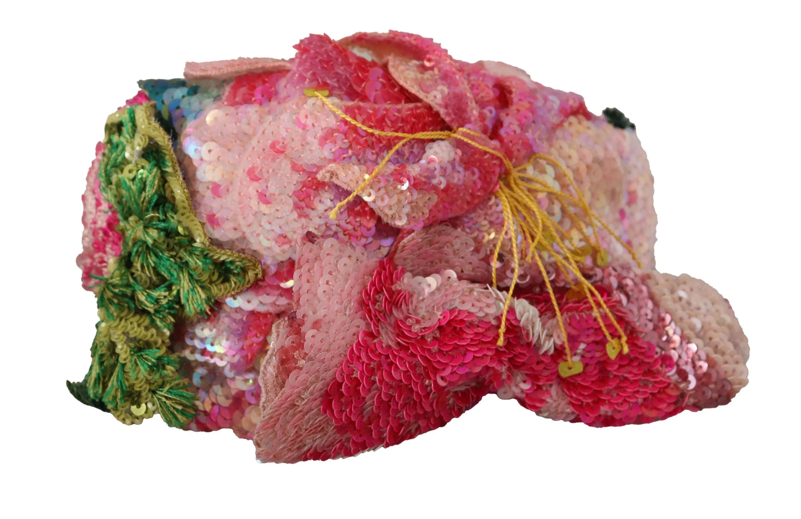 Dolce & Gabbana Multicolor Sequined Lurex Black Hair Headband - Headbands