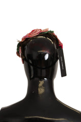 Dolce & Gabbana Multicolor Sequined Lurex Black Hair Headband - Headbands