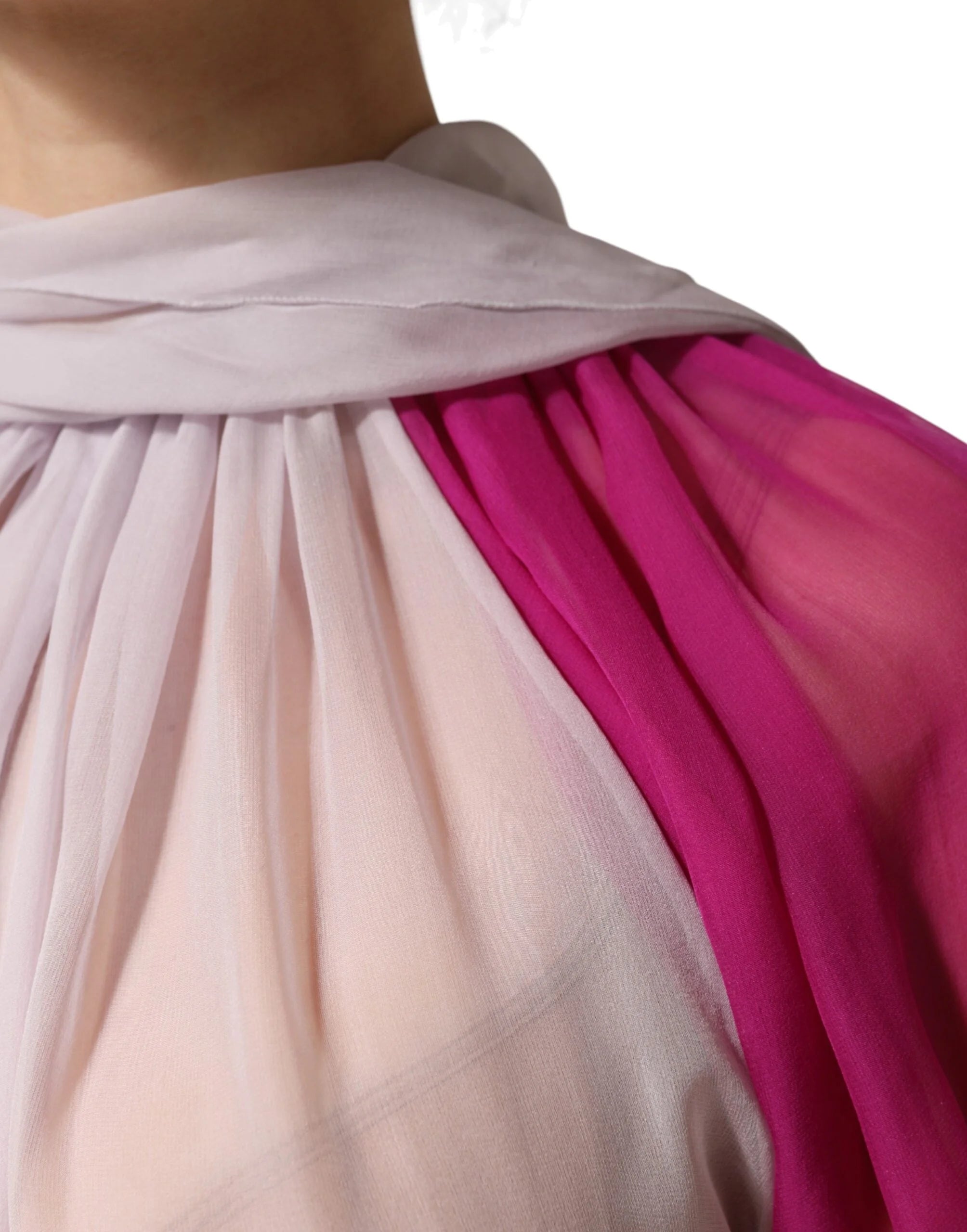 Dolce & Gabbana Multicolor Short Sleeves Silk Blouse Top - IT40|S