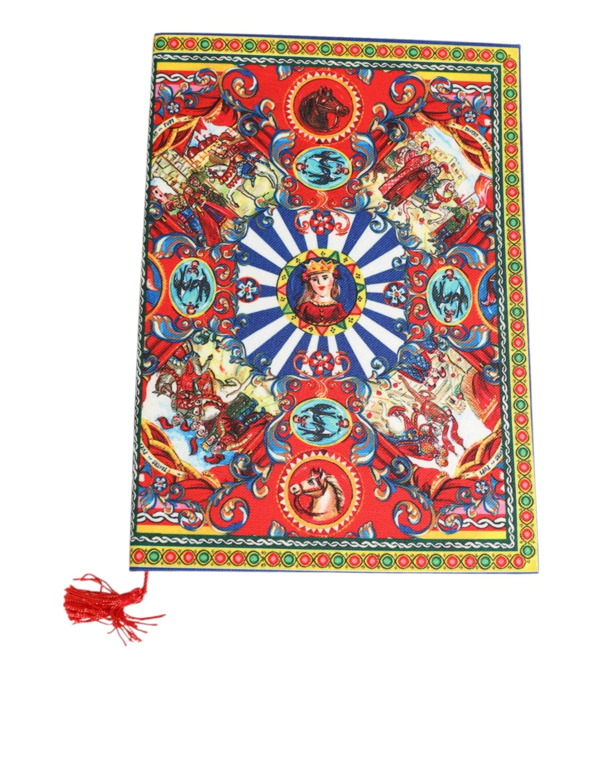 Dolce & Gabbana Multicolor Sicilian Carretto Print Journal Notebook - Journals