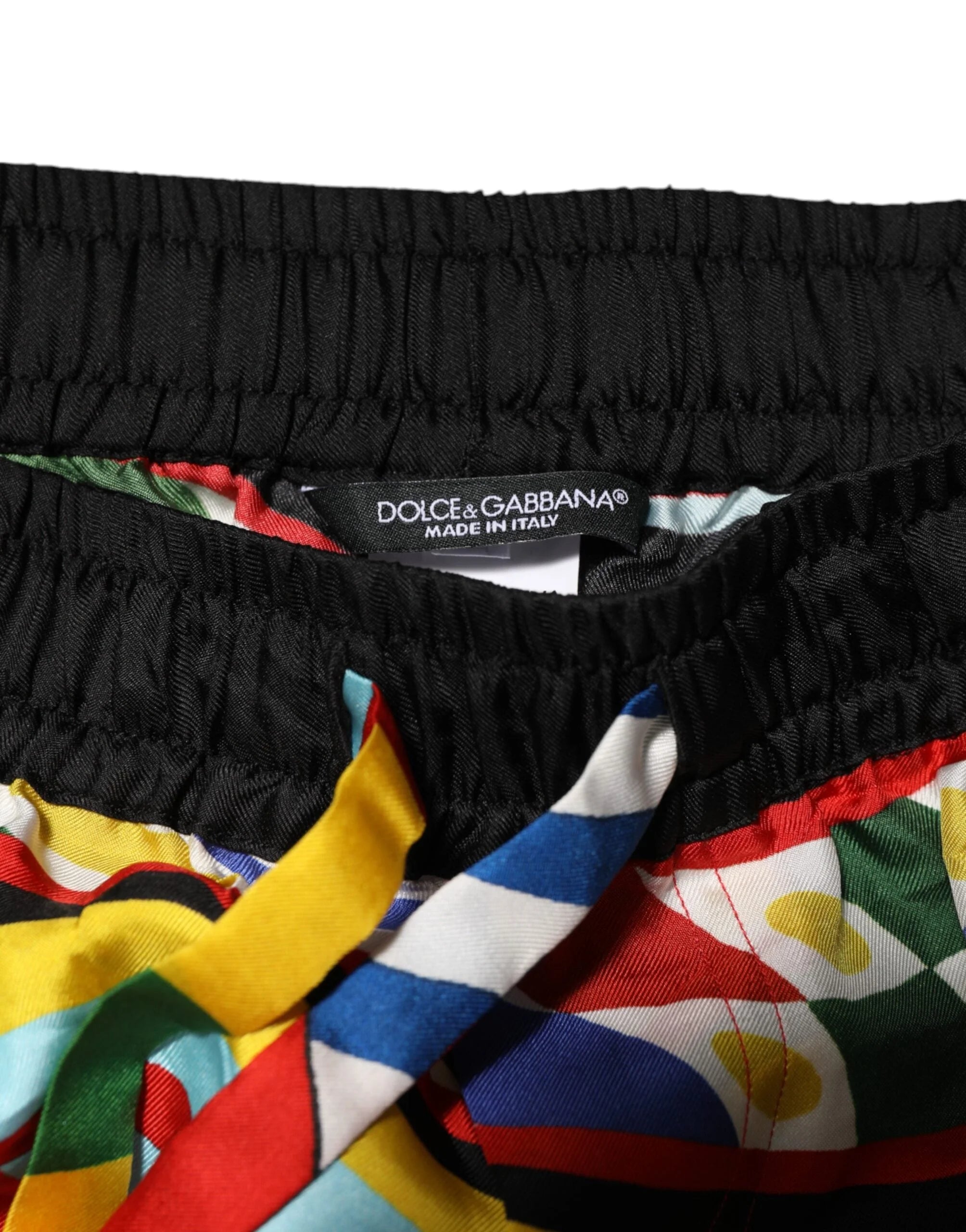 Dolce & Gabbana Multicolor Sicilian Carretto Shorts Swimwear - IT48 | M