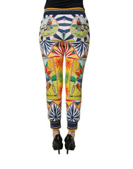 Dolce & Gabbana Multicolor Siciliano Saretto Joggers Pants - IT36|XXS