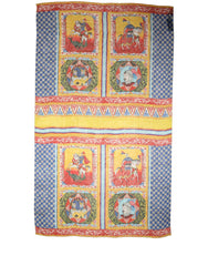 Dolce & Gabbana Multicolor Silk Carretto Shawl Stole Scarf