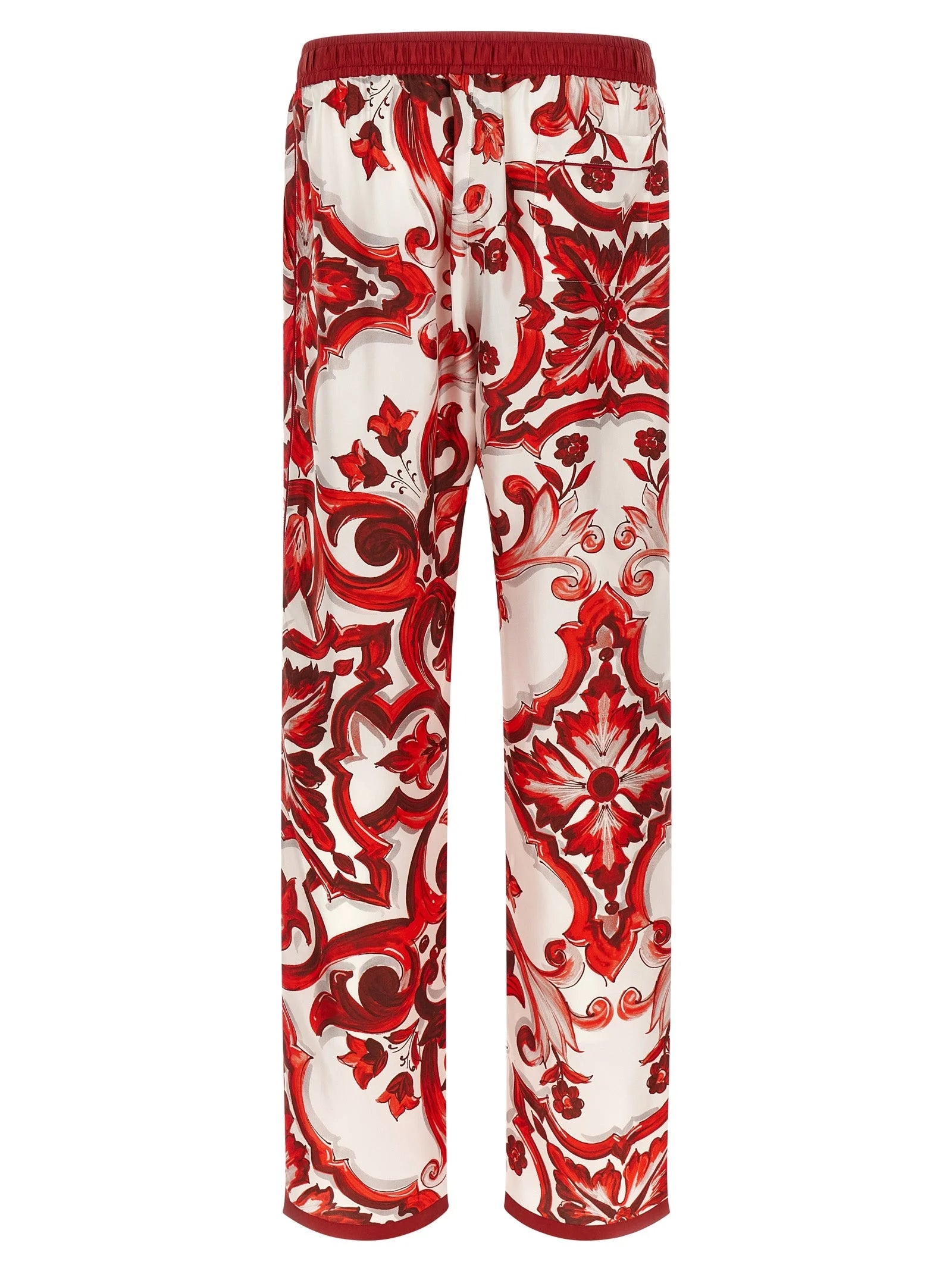 Dolce & Gabbana Multicolor Silk Casual Pants