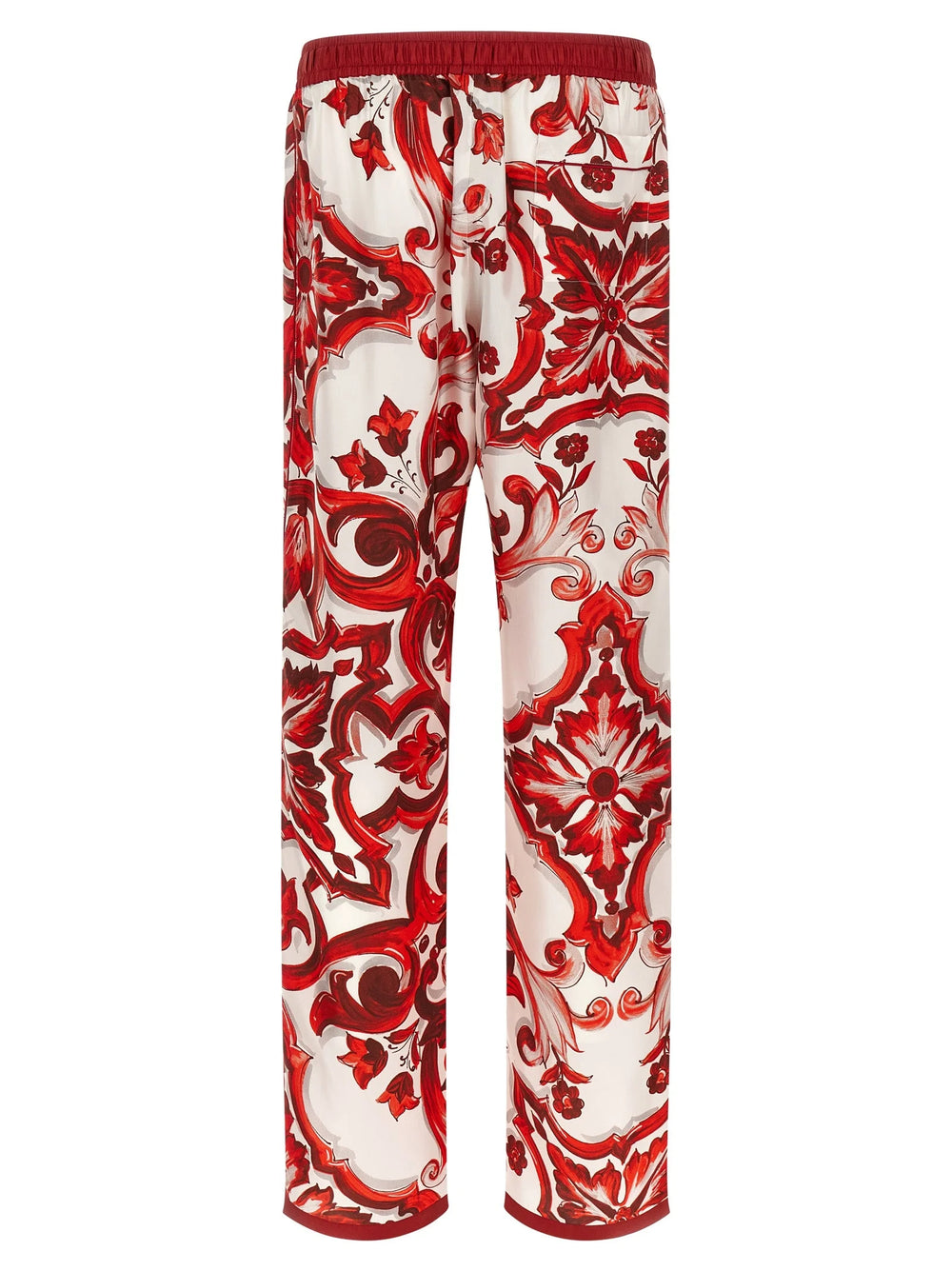 Dolce & Gabbana Multicolor Silk Casual Pants