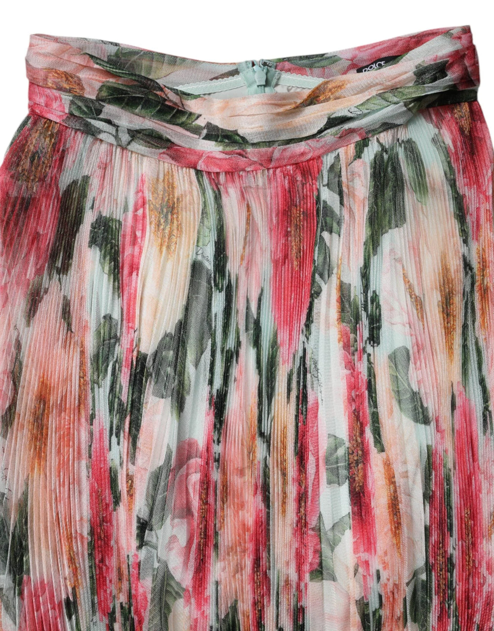 Dolce & Gabbana Multicolor Silk Floral High Waist Midi Skirt - Skirts