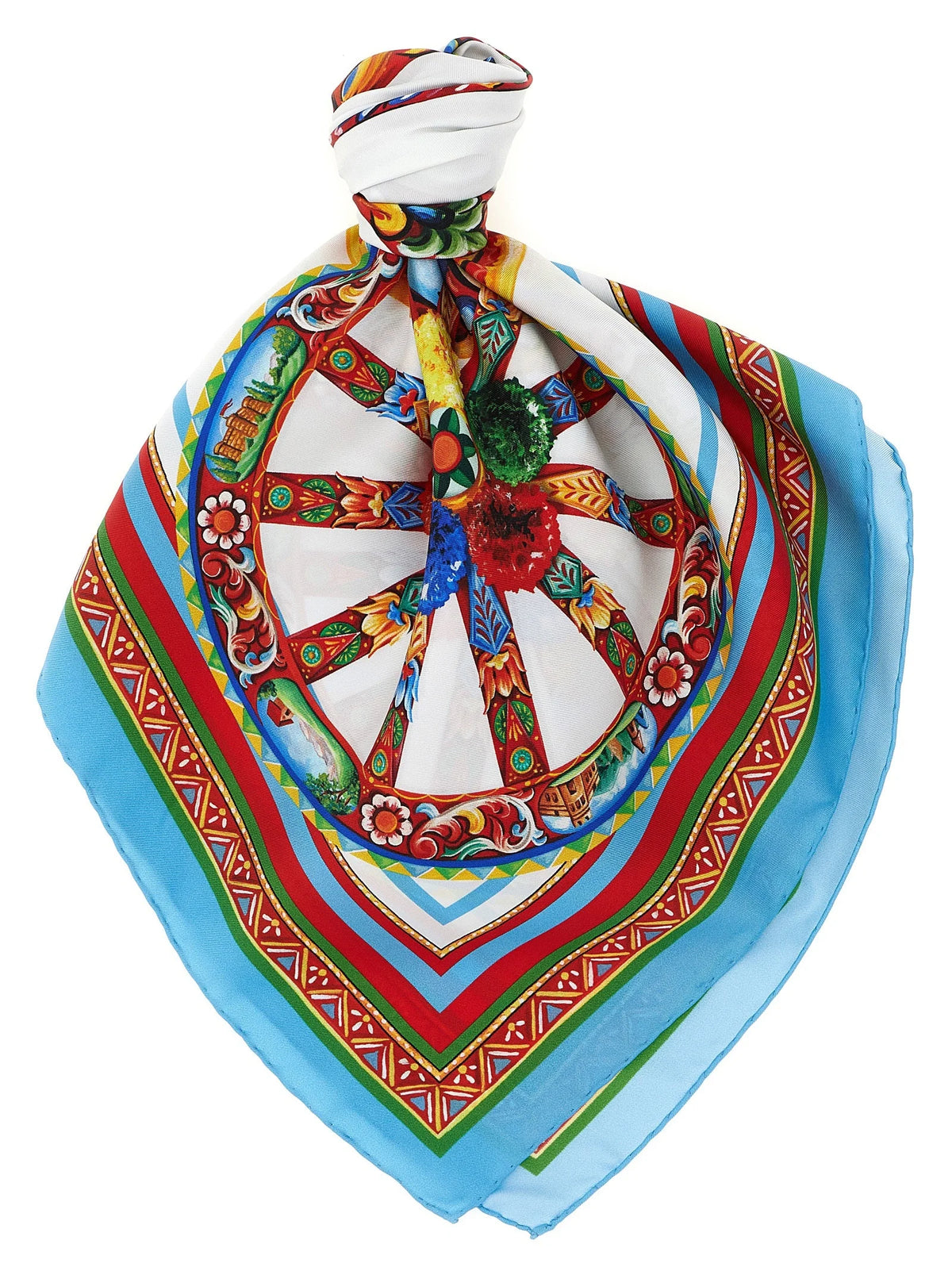 Lenço de seda multicolorido Dolce & Gabbana