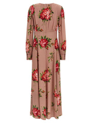 Dolce & Gabbana Multicolor Silk Long Dress