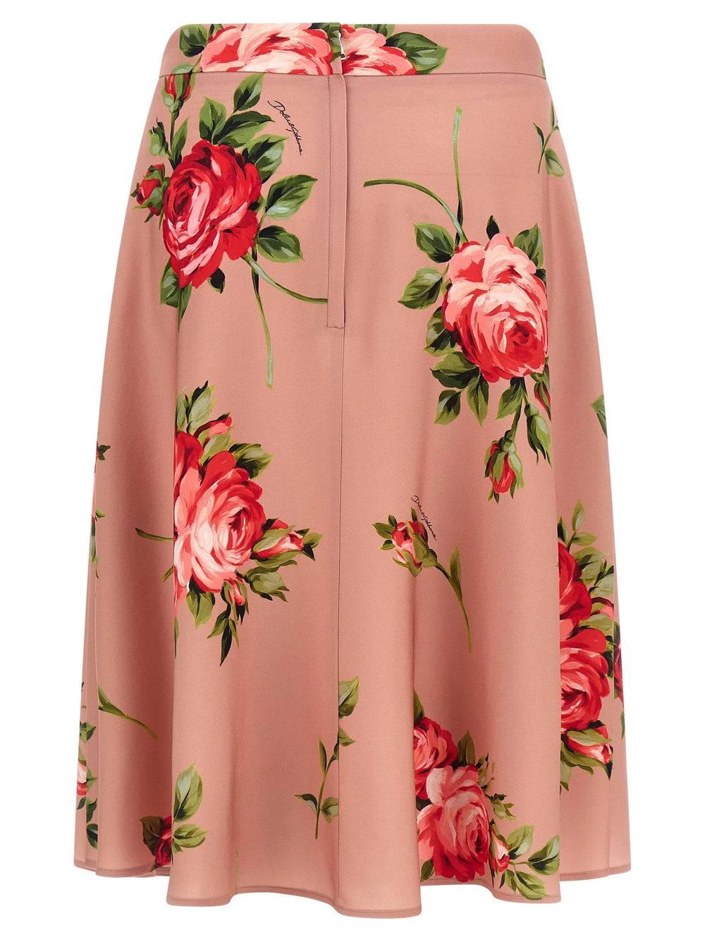 Dolce & Gabbana Multicolor Silk Midi Skirt - IT48