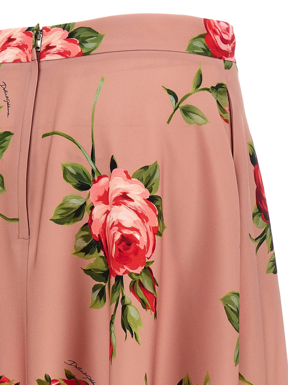 Dolce & Gabbana Multicolor Silk Midi Skirt - IT48