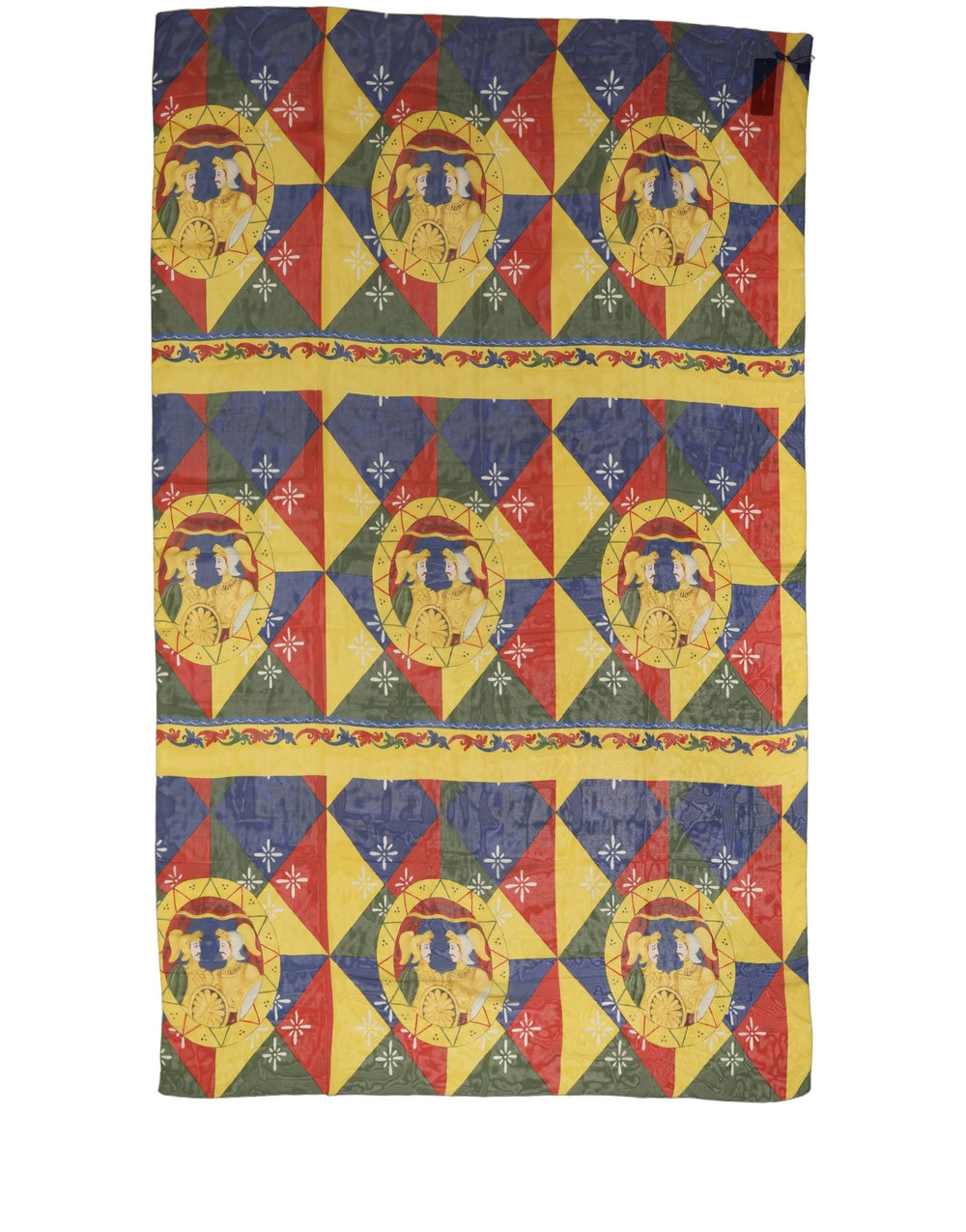 Dolce & Gabbana Multicolor Silk Printed Shawl Stole Scarf