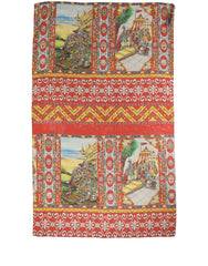 Dolce & Gabbana Multicolor Silk Printed Shawl Stole Scarf