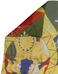 Dolce & Gabbana Multicolor Silk Printed Shawl Stole Scarf