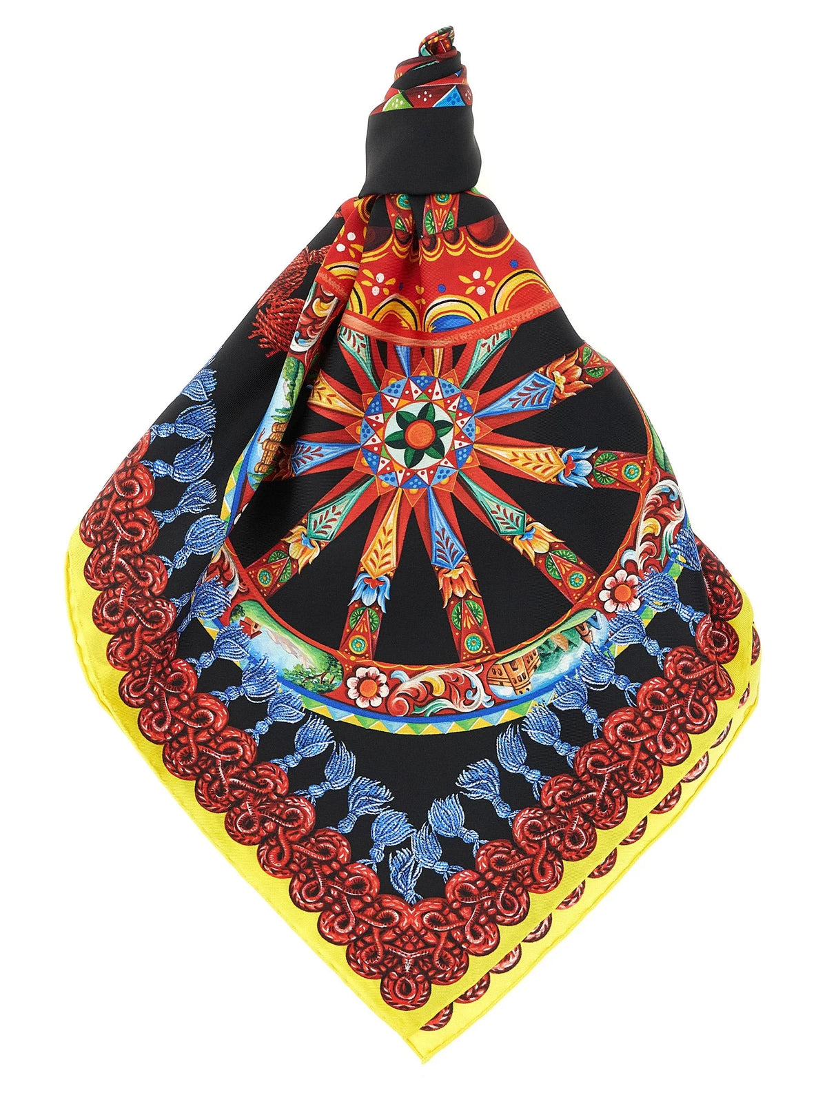 Dolce & Gabbana Lenço de seda multicolor