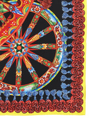 Dolce & Gabbana Lenço de seda multicolor