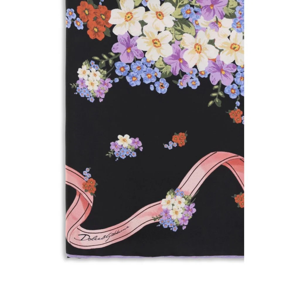 Dolce & Gabbana Multicolor Silk Scarf