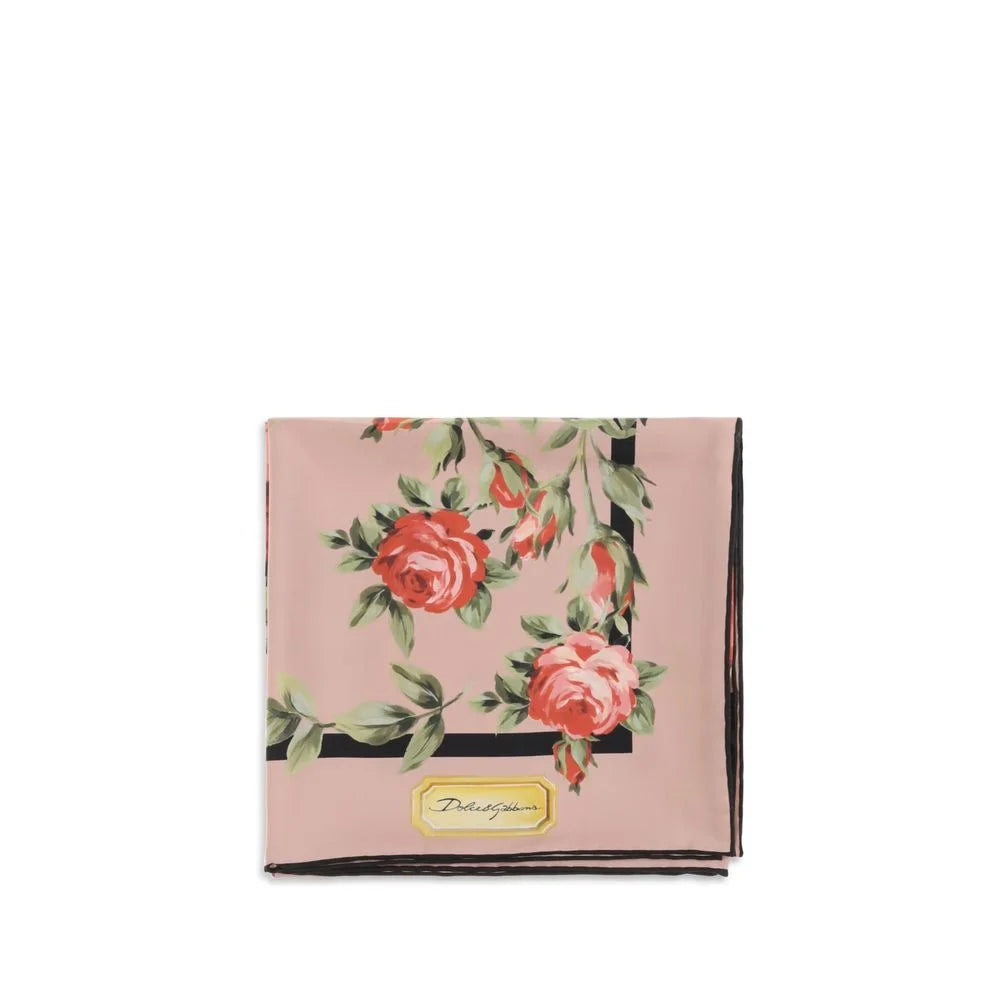 Écharpe en soie multicolore Dolce & Gabbana