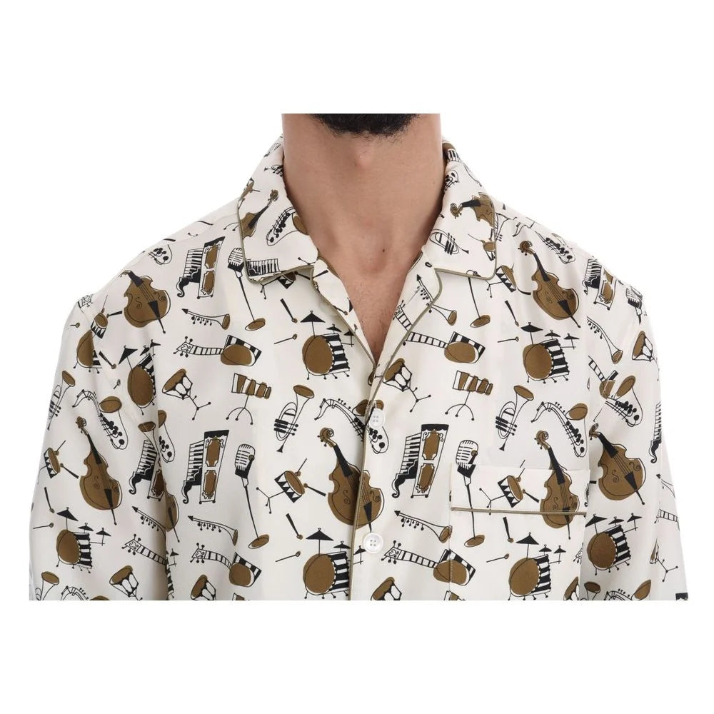 Dolce & Gabbana Multicolor Silk Shirt - IT40 | M