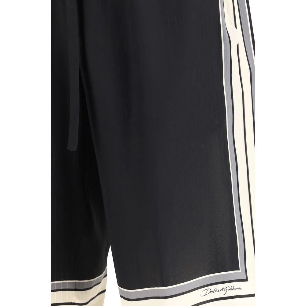Dolce & Gabbana Multicolor Silk Shorts